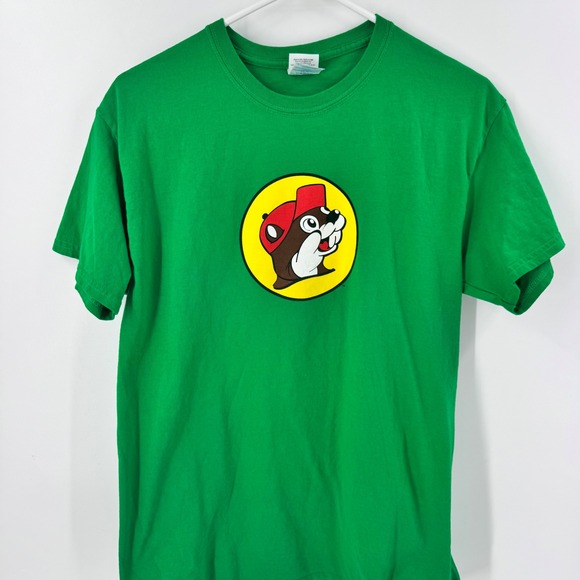 Bucees Green Beaver Believin Before It Was Cool Graphic T-Shirt Mens Medium - Picture 4 of 9